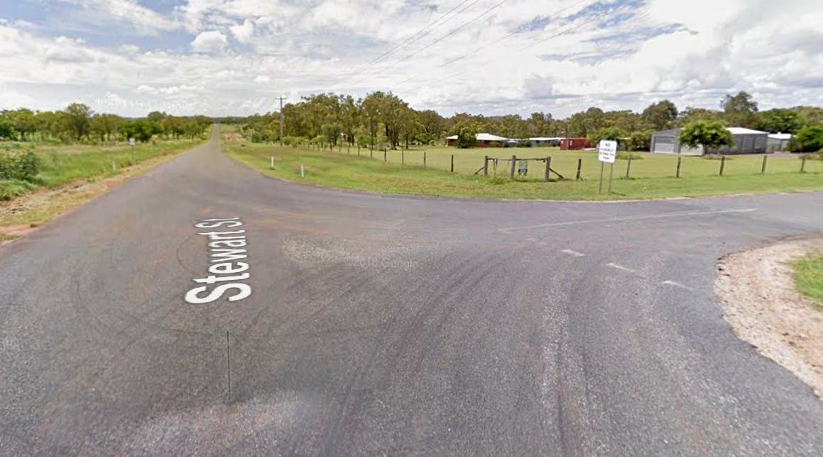 CRASH: A vehicle has collided with a shed on the corner of Middle Rd and Stewart St in Gracemere. Picture: Google Maps