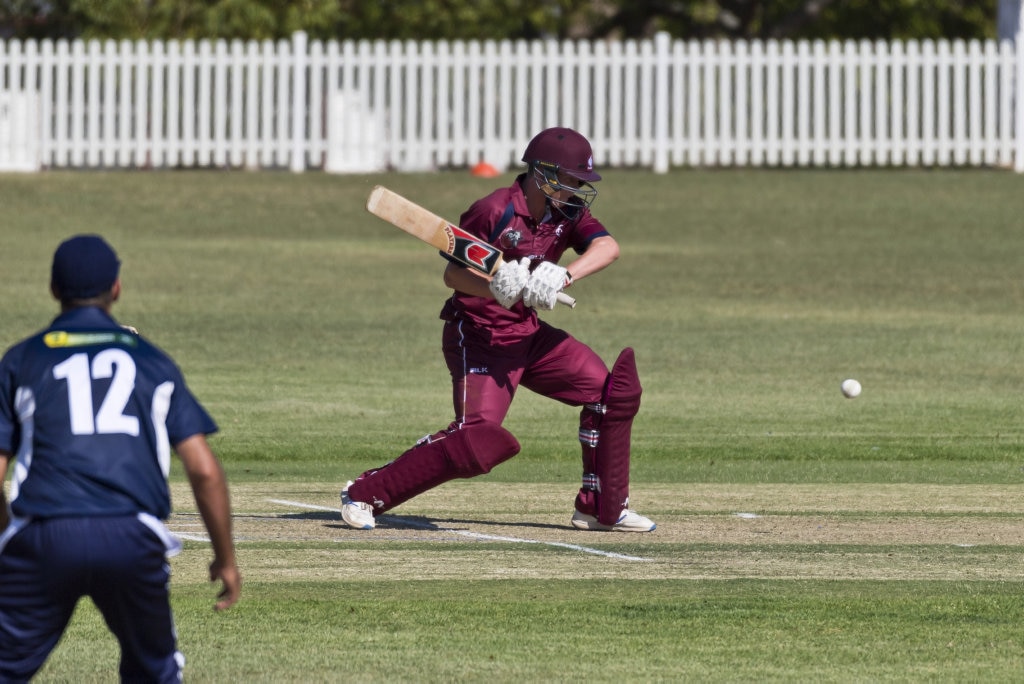 Sam Neale bats for Queensland against Victoria in Australian Country Cricket Championships round two at Rockville Oval, Friday, January 3, 2020. Picture: Kevin Farmer