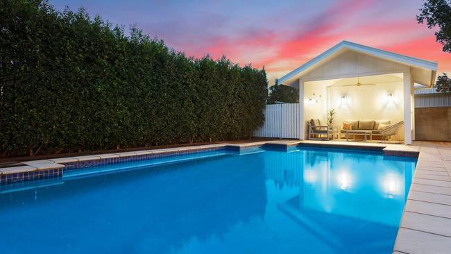 The property boasts a pool with a pool house. Picture: Contributed