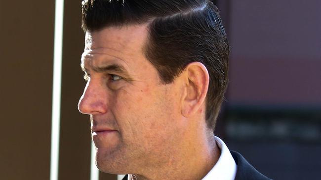 SYDNEY, AUSTRALIA - NewsWire Photos - May 18 2022:  Ben Roberts-Smith arrives at the Federal Court in Sydney. Ben Roberts-Smith is suing three former Fairfax newspapers over articles he says defamed him in suggesting he committed war crimes in Afghanistan between 2009 and 2012. Picture NCA Newswire/ Gaye Gerard