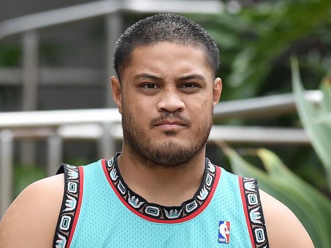 Leevai Jeremiah Sutton leaves Maroochydore Court House. Picture: Patrick Woods.