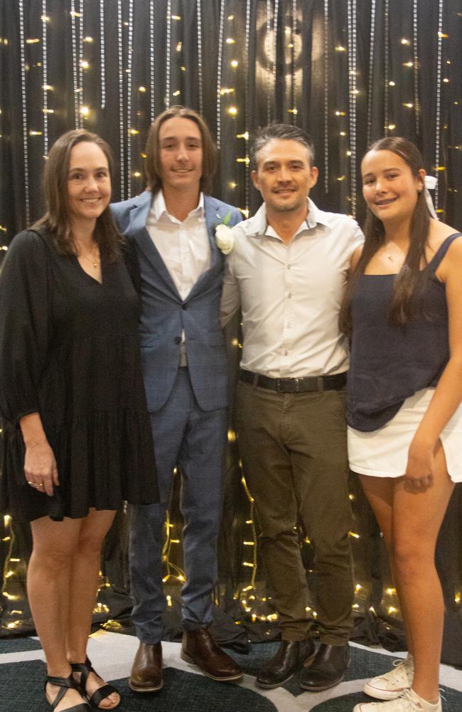 Jodie, Joseph, Daniel and Nina at the Maroochydore State High School formal 2023.