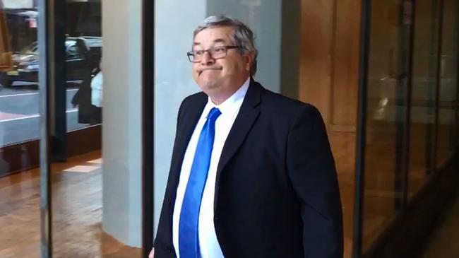 Former teacher and pedophile Neil Albert Futcher leaves Sydney's District Court in 2016. He was found guilty of 22 child sex charges relating to the alleged abuse of four schoolboys in the 1970s.