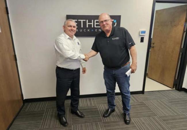 Pure Hydrogen National Sales Manager, Clint Butler (L) with David Baiocchi, General Manager ETHERO California. Pic: PH2