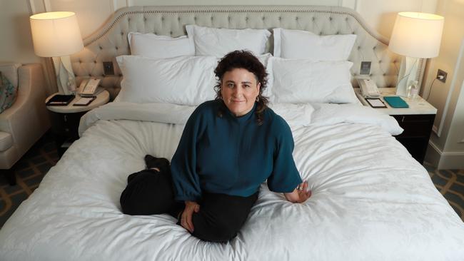 Director Sophie Hyde at The Langham Hotel. Hyde directed Emma Thompson in Good Luck to You, Leo Grande. Picture: John Feder