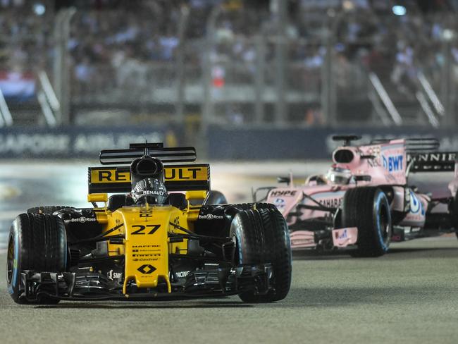 Renault's German driver Nico Hulkenberg had a night to forget.