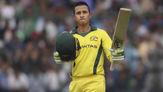 Usman Khawaja had a fine series against India, averaging 76.60 over the five one-day matches. Picture: AP 