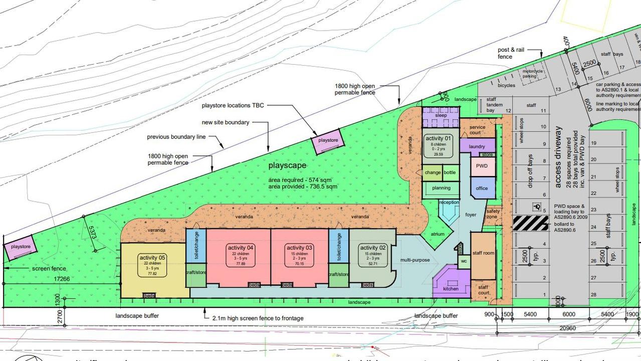 Developer Tim Reed has defended his proposal of an "organic" 82-place childcare centre at Palmwoods.