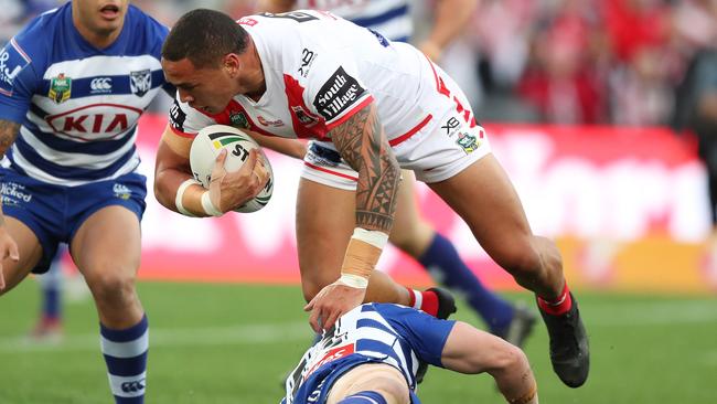 Tyson Frizell was outstanding against the Bulldogs, according to Gorden Tallis. Picture: Brett Costello