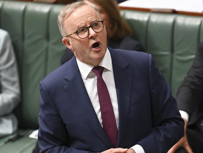 CANBERRA, AUSTRALIA, NewsWire Photos. FEBRUARY 27, 2024: Prime Minister Anthony Albanese during Question Time at Parliament House in Canberra. Picture: NCA NewsWire / Martin Ollman