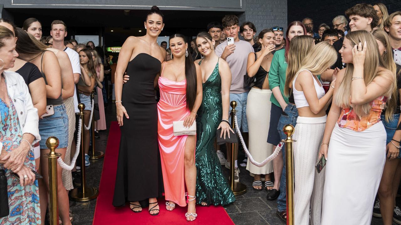 St Joseph's College class of 2023: Chloe Loubet, Georgia Wood and Tayla Reynolds