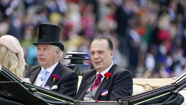 Peter V’landys at Royal Ascot after he had lunch with the Queen in June. Picture: Alan Crowhurst–Getty Images