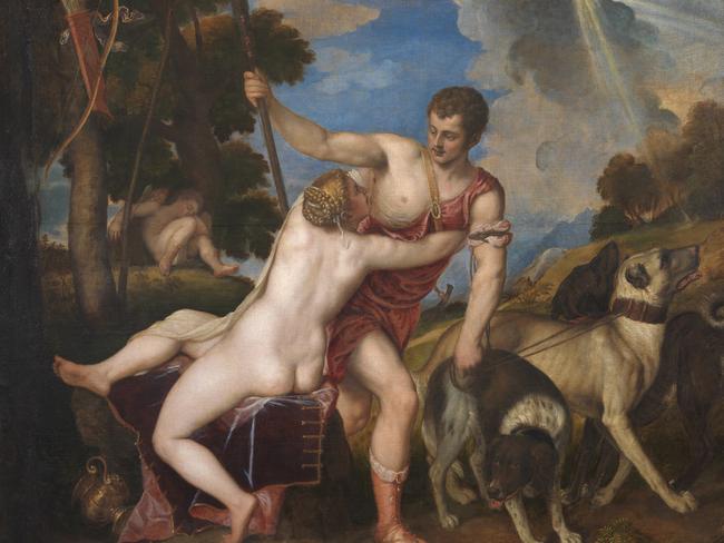 Venus and Adonis by Titian