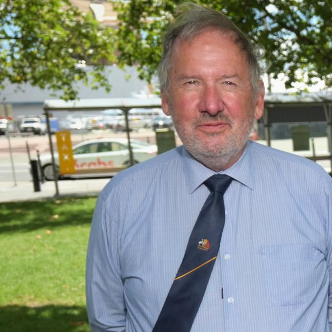 Hobart City Councillor Jeff Briscoe. Picture: Kenji Sato.