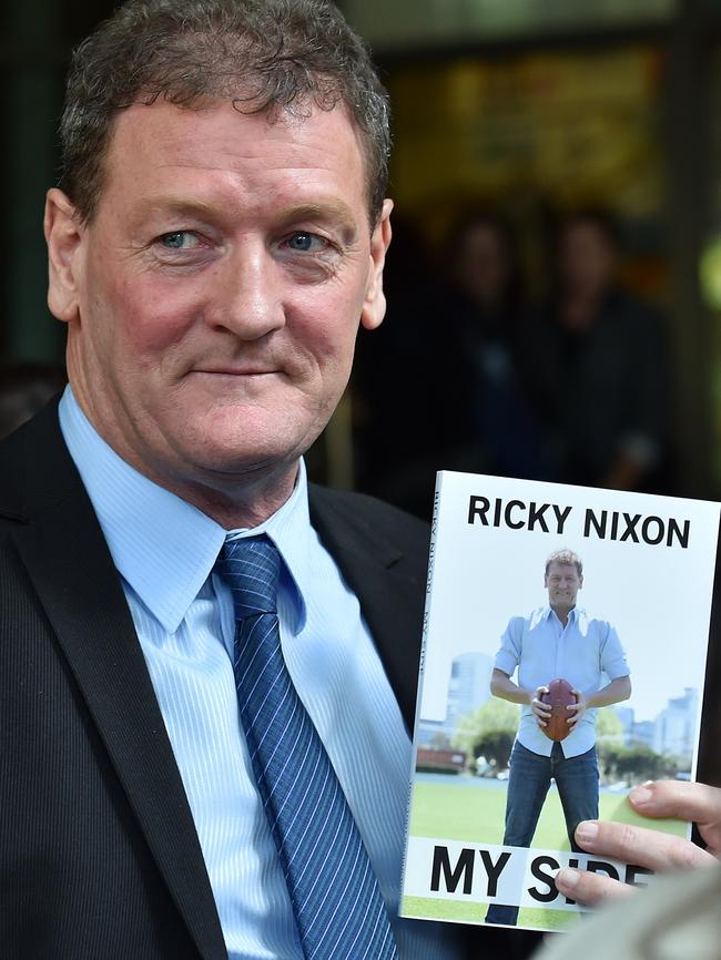 Ricky Nixon with his book, <i>My Side</i>. Picture: Ellen Smith