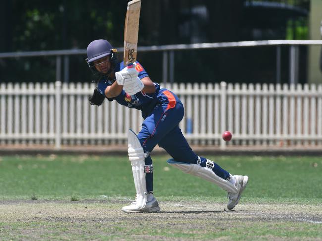 Diya Sambrane plays towards the legside for Gordon. Picture: Gordon District Cricket Club