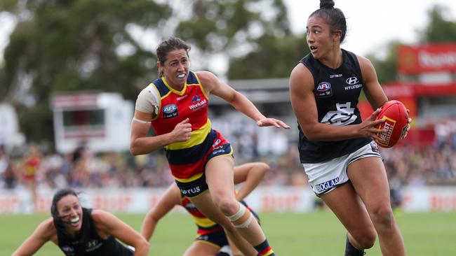 Darcy Vescio says many AFLW players are in the dark about their jobs.