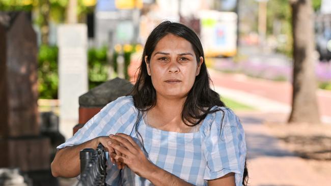 OCTOBER 24, 2024: Alexandrina Campbell in Salisbury. She has temporary accommodation but the building is set to be demolished. Picture: Brenton Edwards