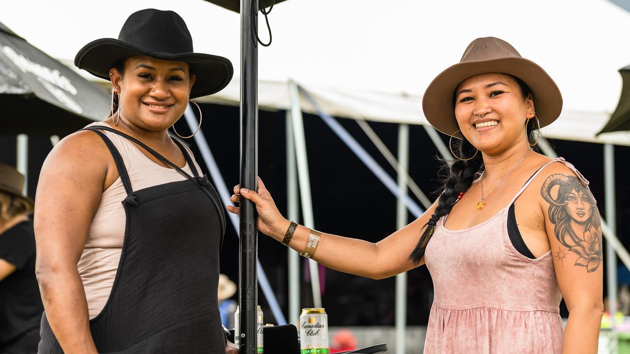 Jasmin Macasemo and Natasha Sambo on Day one of Savannah in the Round. Picture: Emily Barker