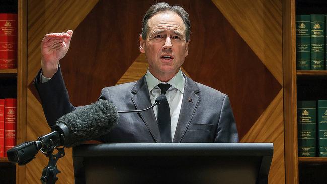 Federal Minister for Health and Aged Care Greg Hunt. Picture : NCA NewsWire / Ian Currie