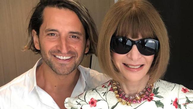 Joey Scandizzo and Anna Wintour.