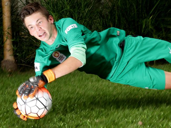 Nick Suman is one of the rising goalkeepers in NSW. Picture: Peter Kelly