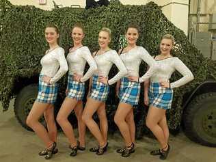 DANCING SUCCESS: Hannah Hughes (second on the left) has recently returned from Canada after dancing over there. Picture: Contributed