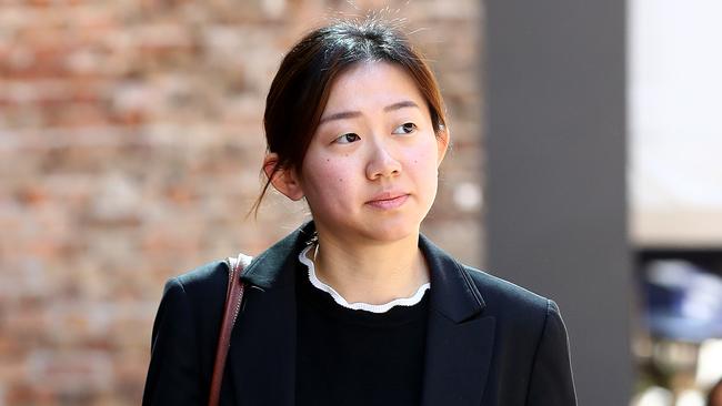 Jiayi Huang, a staffer for former NSW Labor MP Ernest Wong appears at ICAC Picture: Toby Zerna