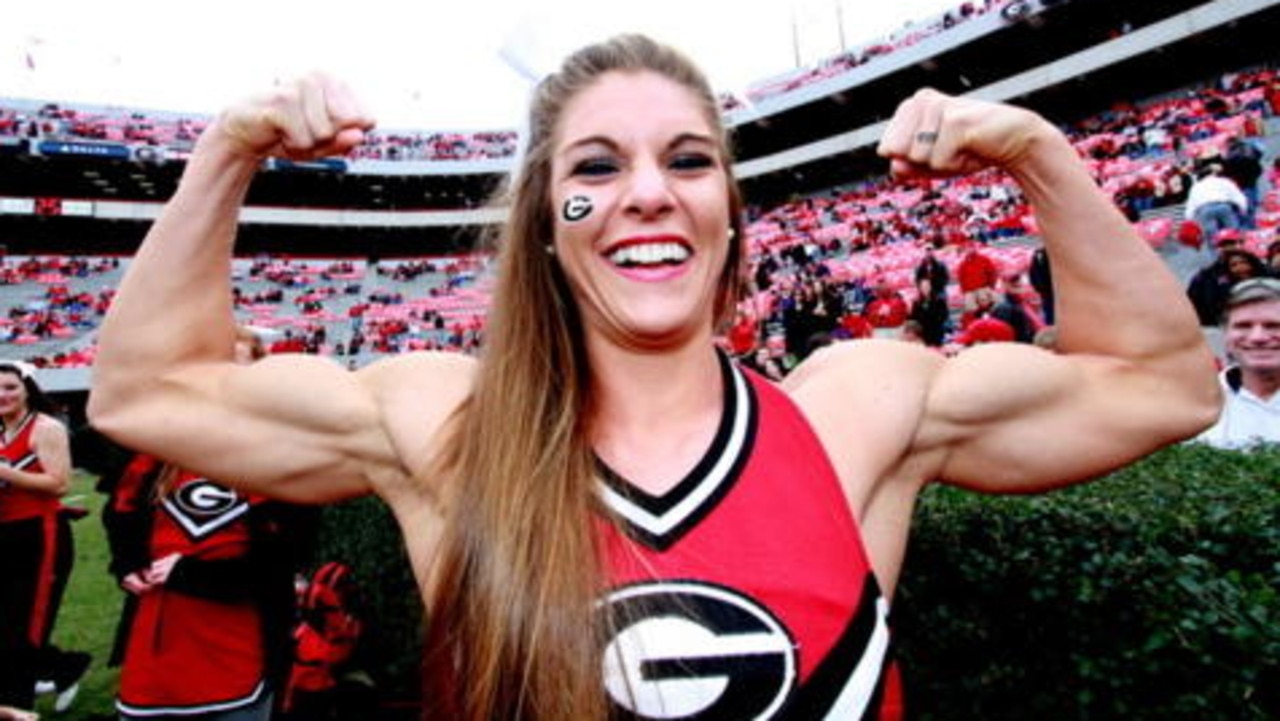 Anna Watson, now Anna Munzenmaier, went viral in 2012 for her jacked biceps. Photo: X/ College Sports Only.