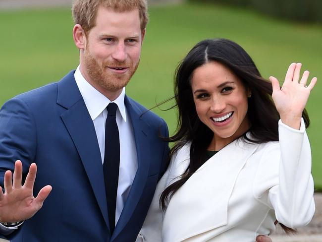 The couple were introduced by a mutual friend, Violet von Westenholz. Picture: Eddie Mulholland/Pool via AP