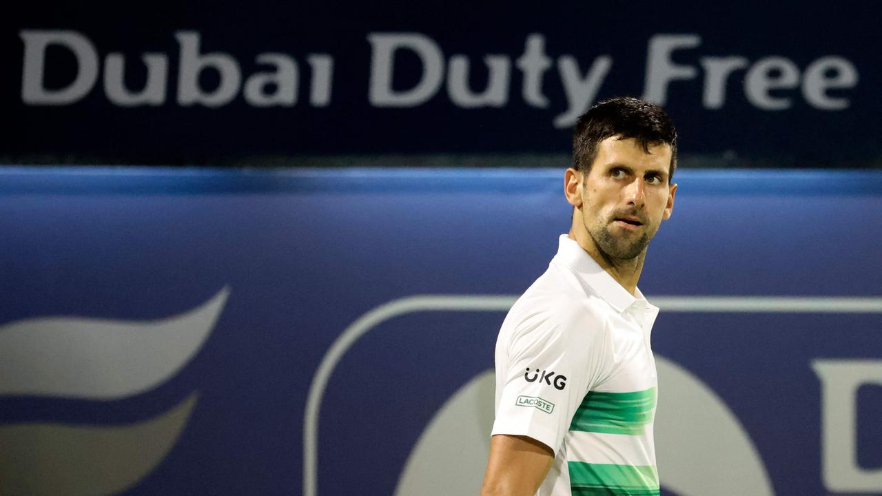 Novak Djokovic’s loss to Jiri Vesely has cost him the world number one ranking. Picture: AFP Images