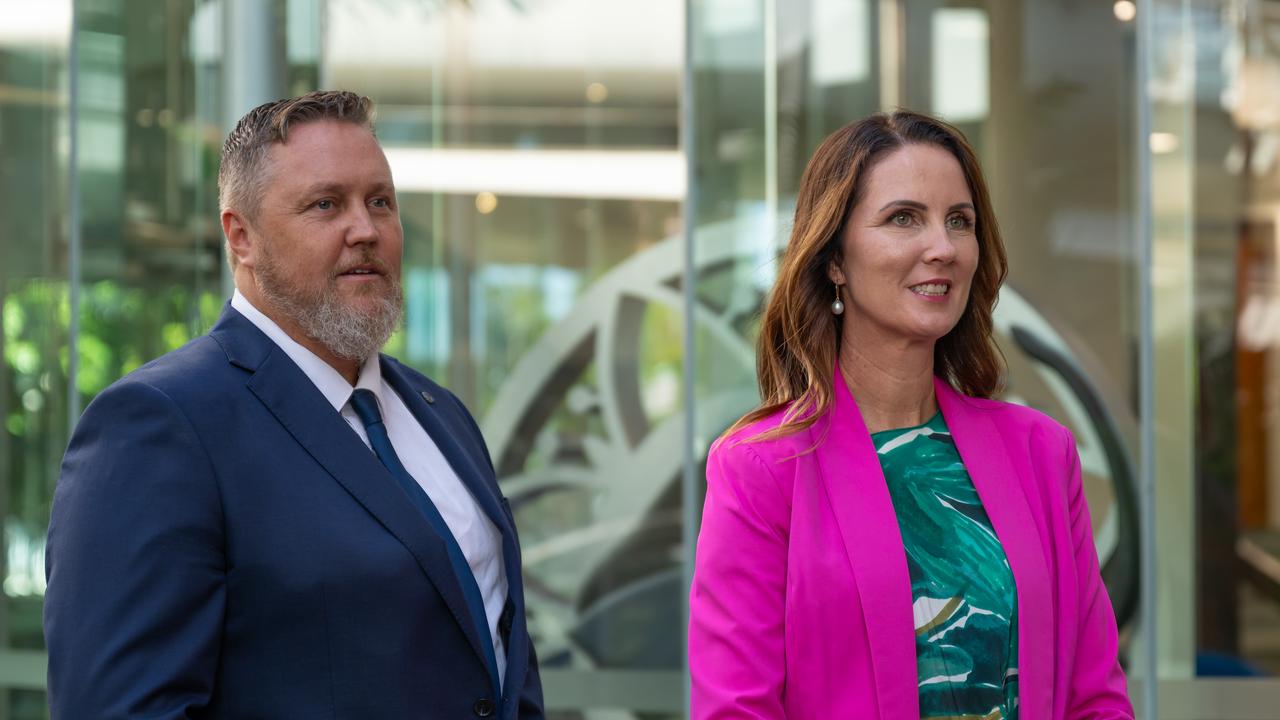 Cairns Regional Council mayor Amy Eden and deputy mayor Brett Olds. Picture Emily Barker