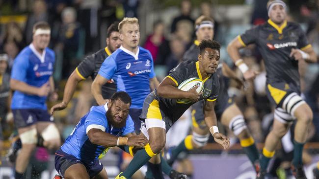 Will Genia in action for Cheika's Choice against the Australian Super Selection side in a trial match at Leichhardt Oval in 2018. Picture: AAP