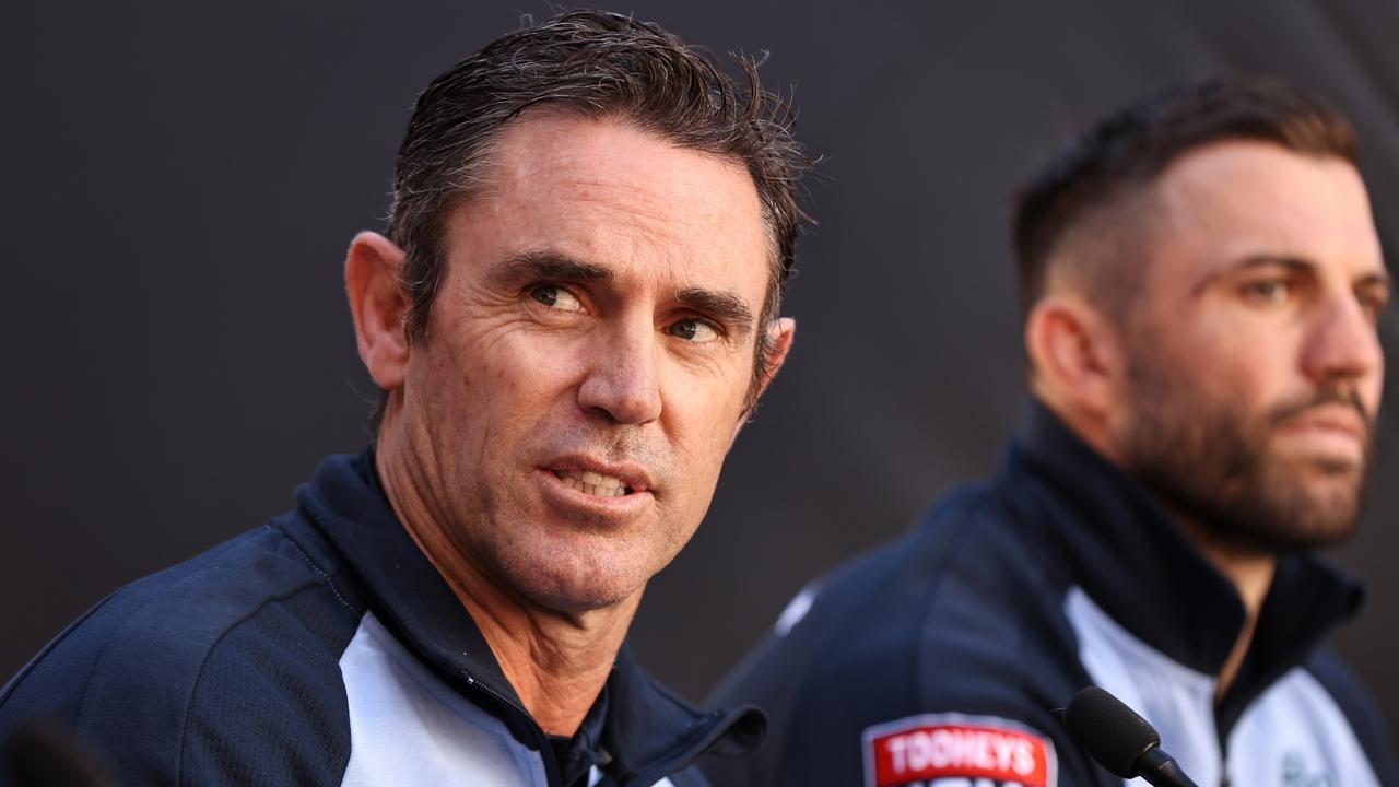 PERTH, AUSTRALIA - JUNE 25: Brad Fittler, coach of the Blues looks on during a State of Origin media opportunity at Forrest Place on June 25, 2022 in Perth, Australia. (Photo by Paul Kane/Getty Images)