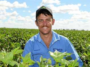 SPRAY CAUTION: Emerald cotton grower, Warrick Stent-Smith. Picture: Contributed