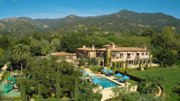 The Santa Barbara home of Harry and Meghan. Picture: Supplied