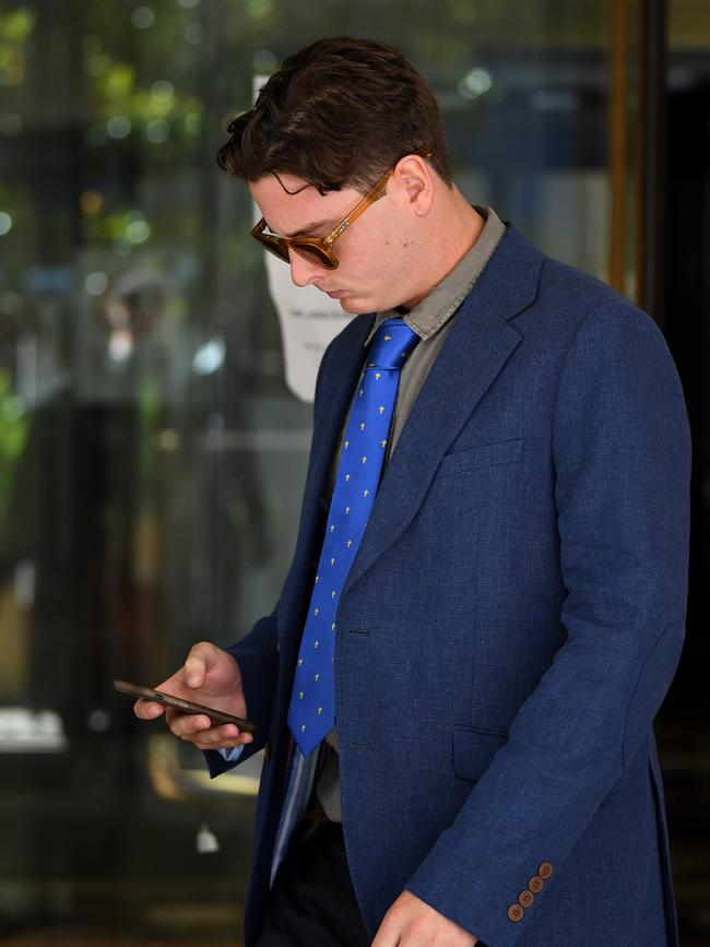 Max Cleary leaves the Downing Centre Court in 2020. Picture: Joel Carrett