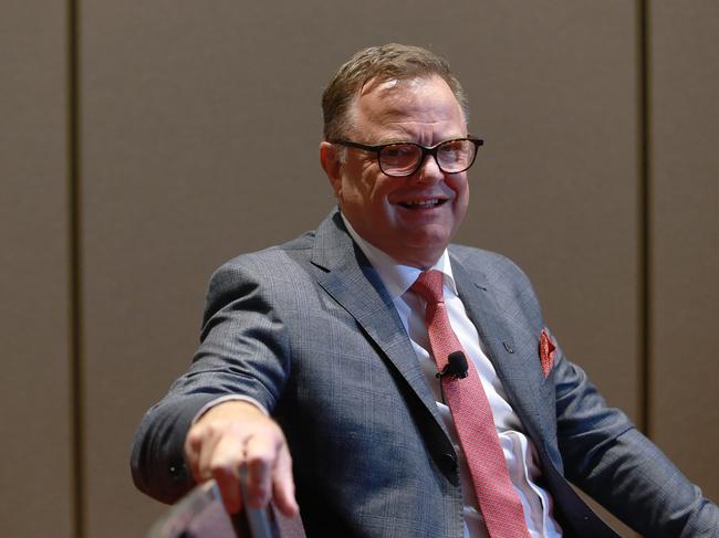 Bank of Queensland CEO Jon Sutton poses at the Hilton Hotel in Brisbane on Thursday, November 30, 2017. BOQ held their AGM today. (AAP Image/Claudia Baxter)