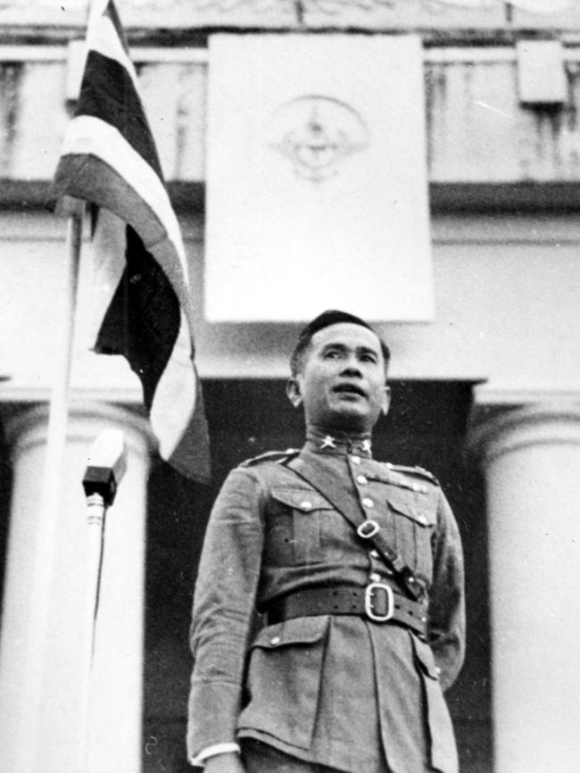 Thai strongman Philbun Songkhram, pictured in 1947, was a force behind modernisation of Bangkok.