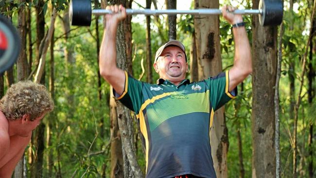 STRONG MINDED: Col Speed leading by example as he pushes the Orara Valley Axemen to the limit. Picture: Orara Valley Axemen