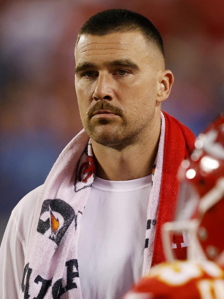 Kelce is said to be the singer’s new man. (Photo by David Eulitt/Getty Images)