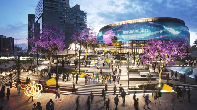 A new Brisbane Arena will host swimming.