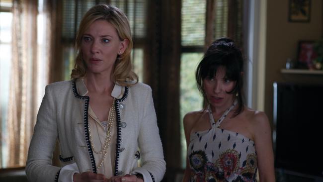 Cate Blanchett and Sally Hawkins in a scene from Woody Allen's film Blue Jasmine. Picture: Hopscotch Entertainment