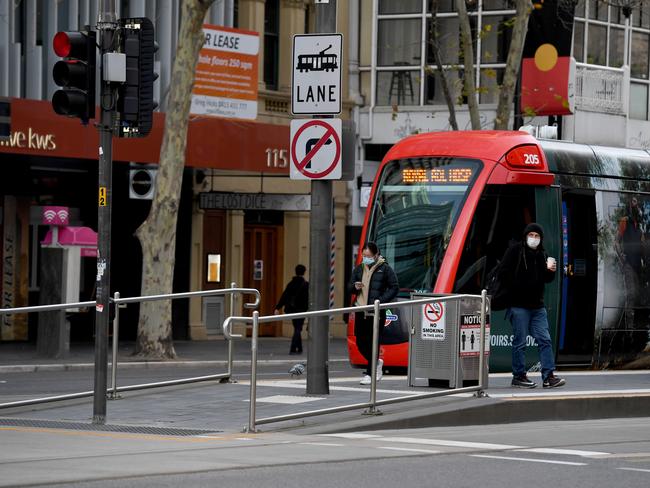 King William Street, 8.30am Wednesday, July 21. Picture: Tricia Watkinson