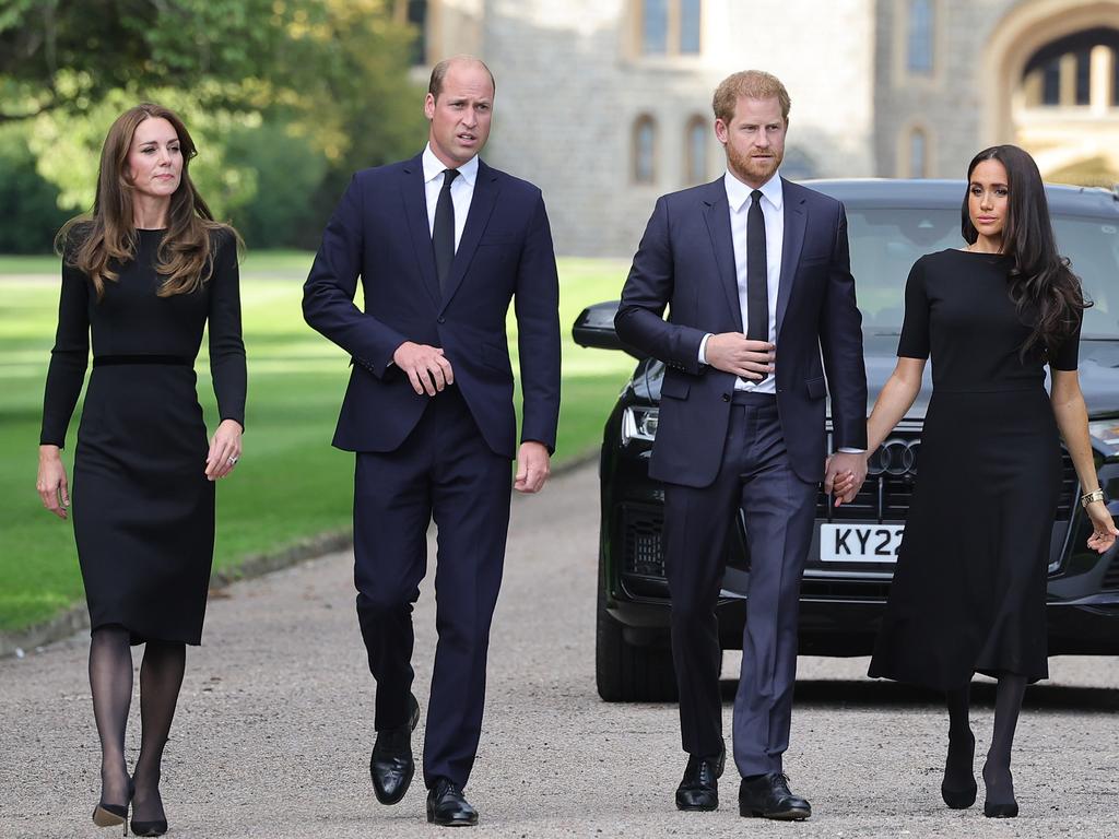 Kate, William, Harry and Meghan aka. the Fab Four reunited on Saturday. Picture: Chris Jackson/Getty Images.