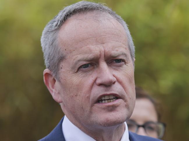 Opposition Leader Bill Shorten is seen during a press conference at Monash University in Melbourne, Thursday, October 4, 2018. Labor have made a major kindergarten funding announcement. (AAP Image/Wayne Taylor) NO ARCHIVING