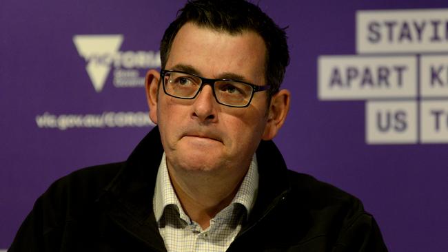 Andrews has the look of a man who has lost control of events and knows it.