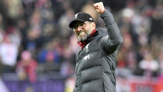 Liverpool manager Jurgen Klopp has signed a new deal with the club until 2024. Picture: AP