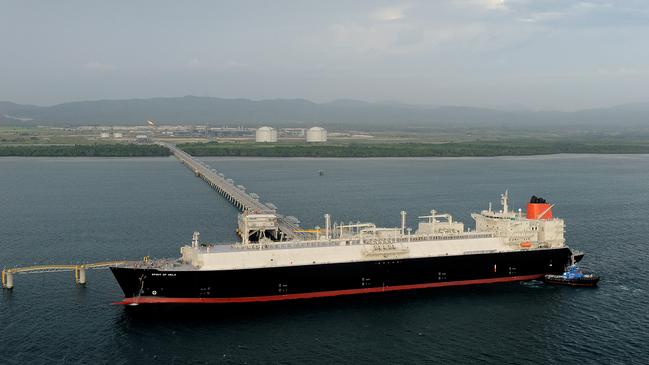 The first shipment of liquefied natural gas from the Papua New Guinea LNG project. Picture: Supplied