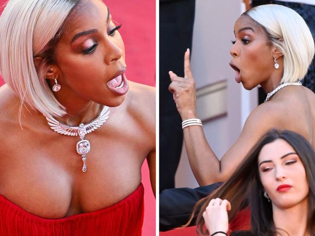 Kelly Rowland loses her temper at Cannes.